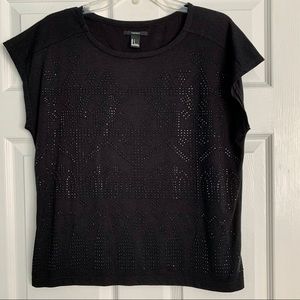Black Short Sleeved Top